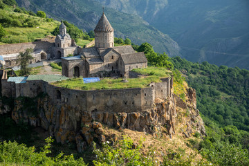 Fototapeta na wymiar Tatev ,8th century, Ancient monastery. Tatev Monastery in Armenia, Syunik Province , Tatev village. 