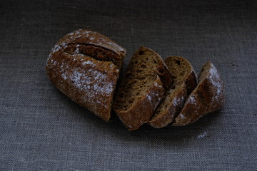 Aromatic, healthy, fresh bread for breakfast.