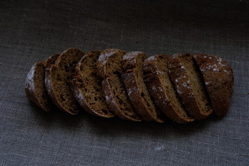 Aromatic, healthy, fresh bread for breakfast.