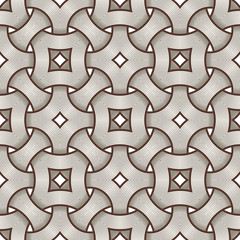 Celtic Seamless Pattern - Engraved Rings Intertwined