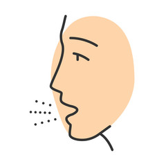 Allergy symptom color icon