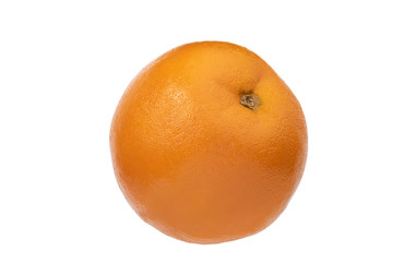 Ripe orange isolated on white background Clipping Path