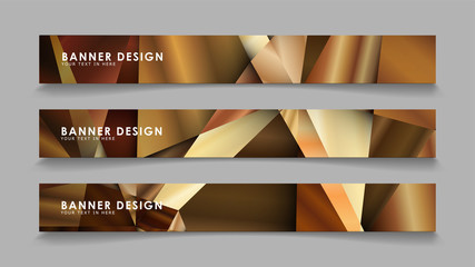Abstract rectangle vector banners with luxury geometric gradient backgrounds . design templates. future Poster template design
