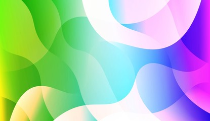 Geometric Wave Shape with Colorful Gradient Color Background Wallpaper. For Your Design Ad, Banner, Cover Page. Vector Illustration.