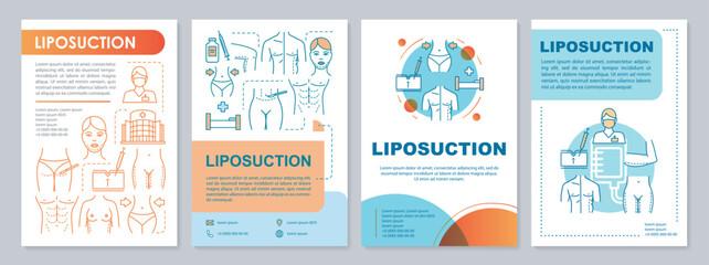 Liposuction brochure template layout