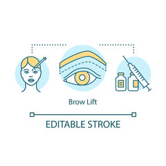 Fototapeta premium Brow lift concept icon