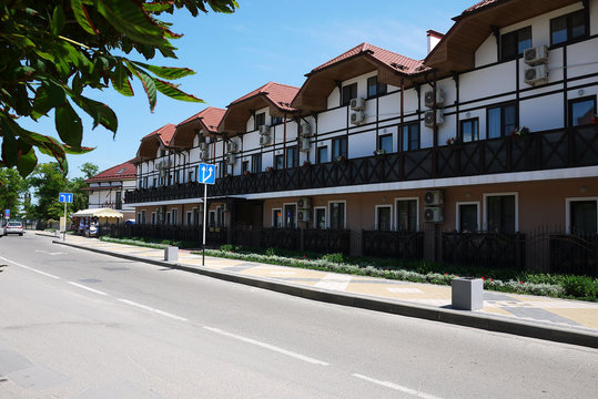 Hotels on the beach. Krasnodar Region, Yeisk city