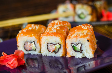 red fish sushi