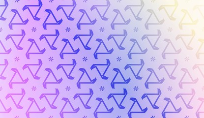 Art deco geometric pattern with Abstract Blurred Gradient Background. For Screen Cell Phone. Vector Illustration.