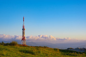 technologies, telecommunications tower for telephony and data transmission.
