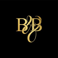 B & B / BB logo initial vector mark