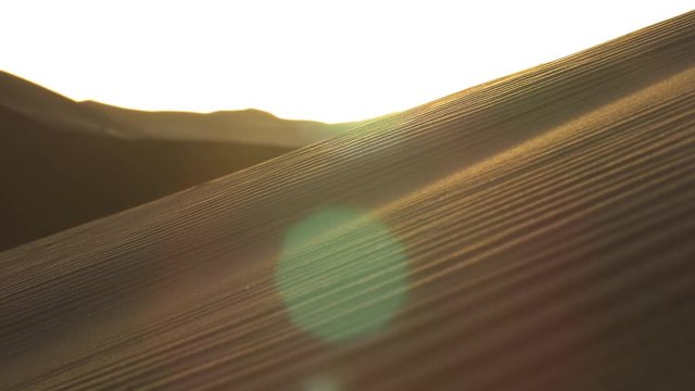 Close up of Erg Chebbi sand dunes