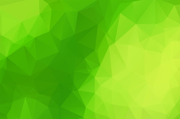 Fototapeta na wymiar Green Low poly crystal background. Polygon design pattern. environment green Low poly vector illustration, low polygon background.