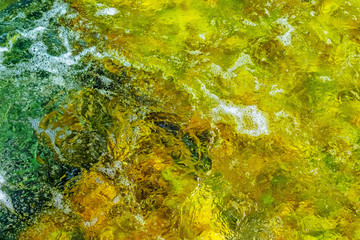 Obraz na płótnie Canvas Clear water in colorful colors in abstract patterns
