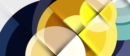 Geometric design abstract background - circles