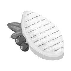 Vector illustration of filet and chicken symbol. Collection of filet and hot stock vector illustration.