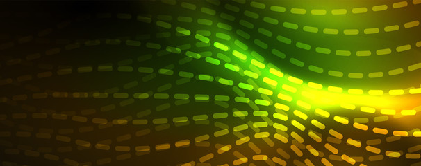 Obraz premium Shiny neon lines techno magic futuristic background, magic energy space light concept, abstract background wallpaper design