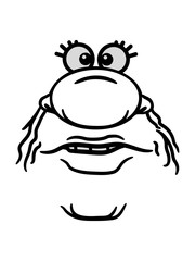 lustiges gesicht comic cartoon clipart große nase kopf augen mund witzig design