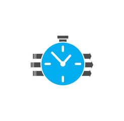 Time management related icon on background for graphic and web design. Simple illustration. Internet concept symbol for website button or mobile app.