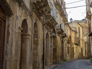 Fototapeta na wymiar In the streets of Caltagirone, Sicily, Italy