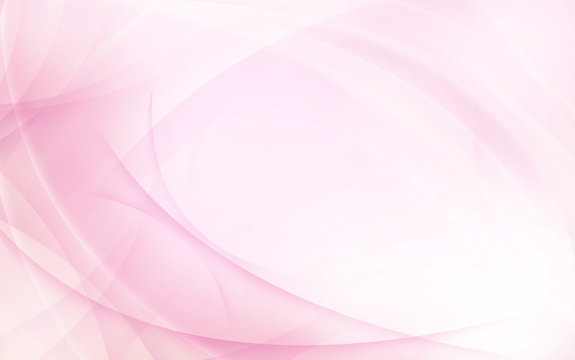 Abstract light pink background with lines. Pastel pink color texture with blends, gradients, lights. Pink waves, lines on the white and pink background.
