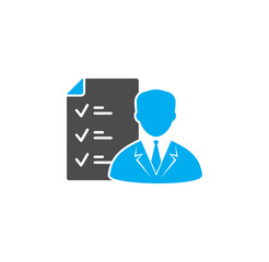 Time management related icon on background for graphic and web design. Simple illustration. Internet concept symbol for website button or mobile app.