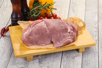 Raw pork meat