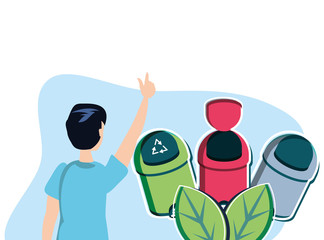 Trash and avatar man design