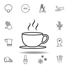 spa relax, green tea, drink outline icon. Detailed set of spa and relax illustrations icon. Can be used for web, logo, mobile app, UI, UX