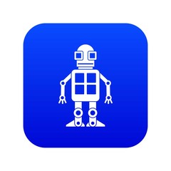 Obraz premium Artificial intelligence concept icon digital blue for any design isolated on white vector illustration