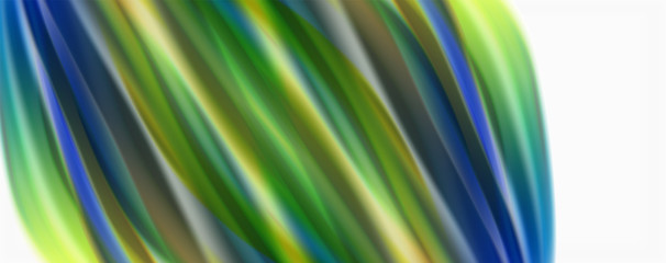 Glossy colorful liquid waves abstract background,, modern techno lines