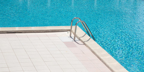 swimming pool detail with stair