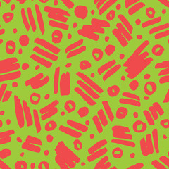 Abstract Seamless Pattern. Brush Strokes.