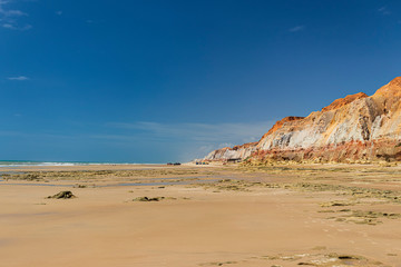 Fototapeta na wymiar landscape beach of Morro Branco, Ceará - Brazil