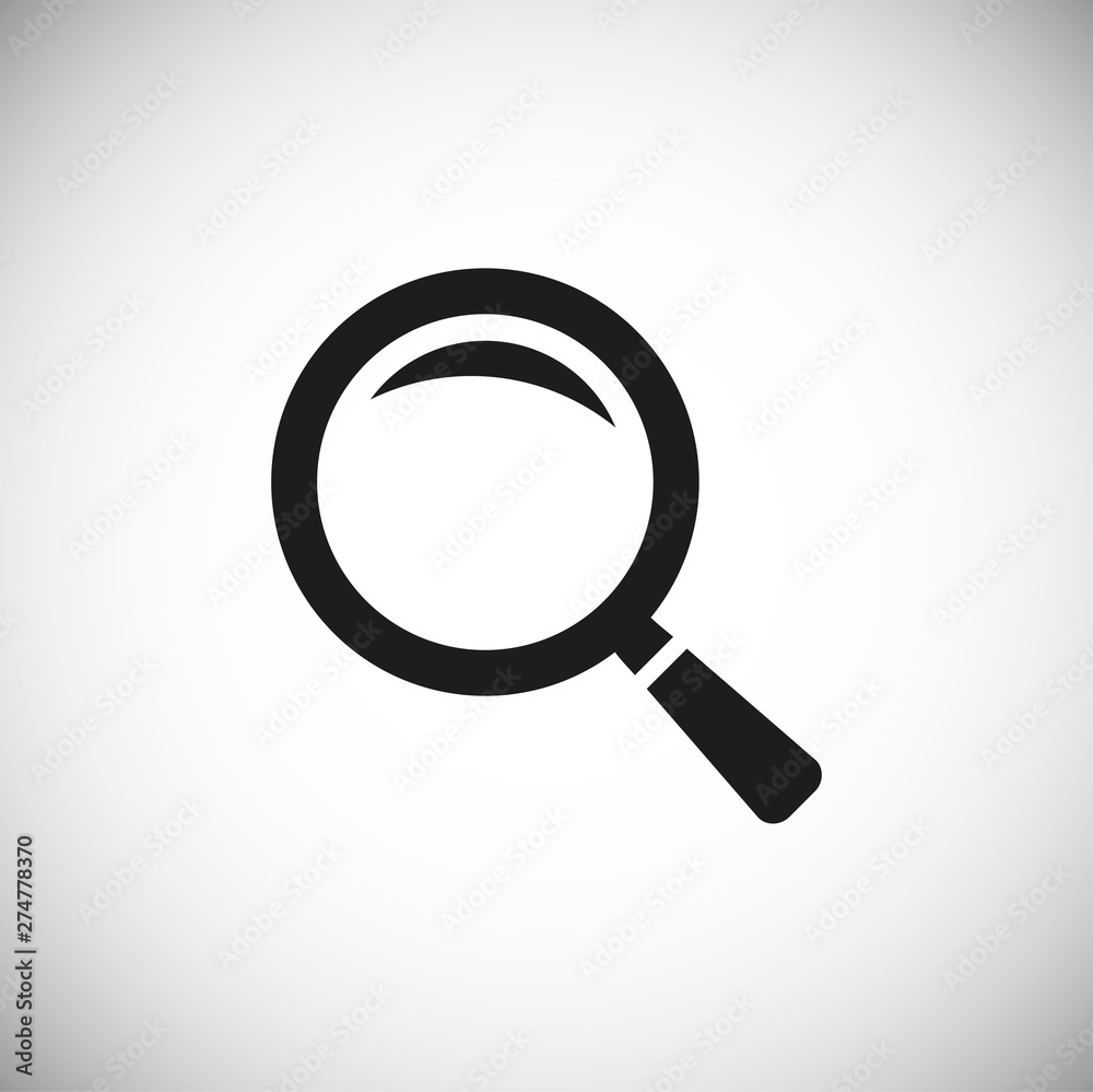 Poster search related icon on background for graphic and web design. simple illustration. internet concept 