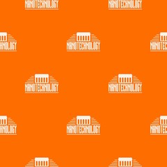 Nanotechnology pattern vector orange for any web design best