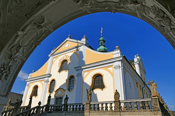 Church of baroque monastery at Svata Hora