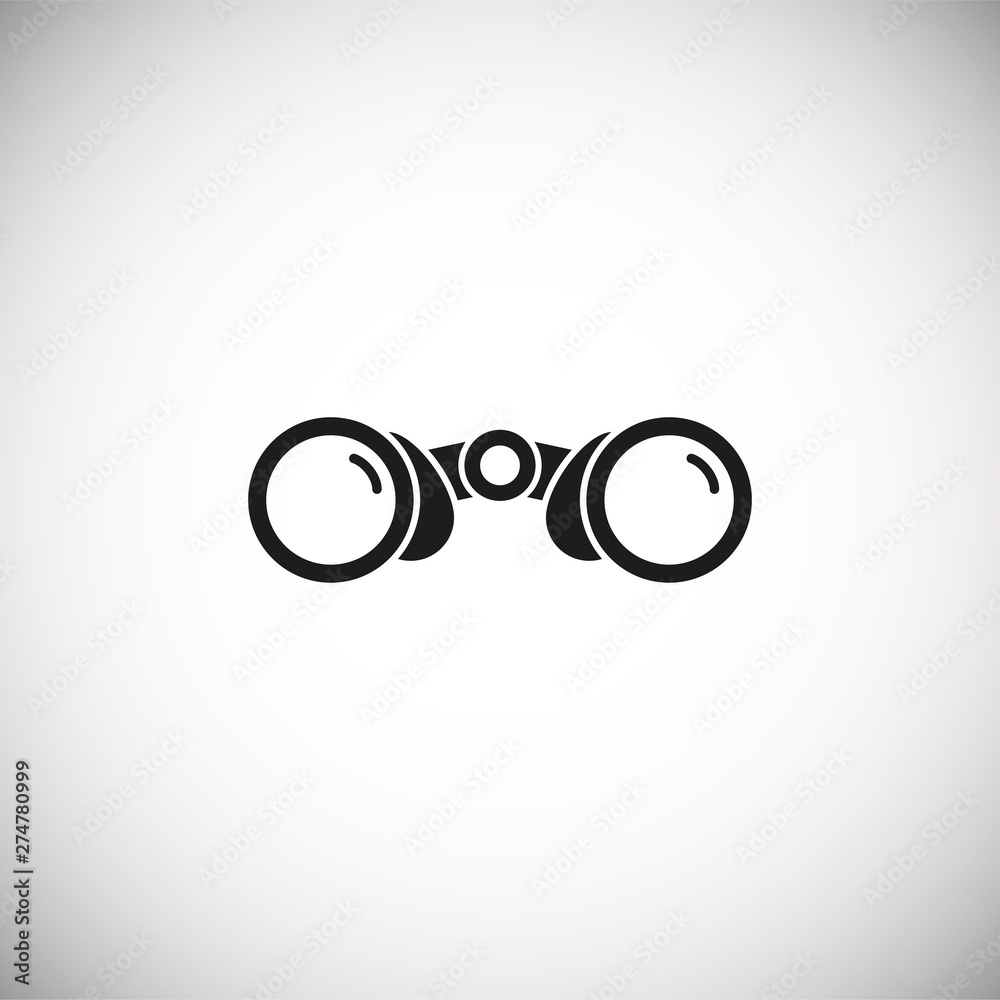 Poster search related icon on background for graphic and web design. simple illustration. internet concept 
