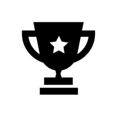 Trophy icon vector. champions cup icon illustration.