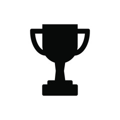 Trophy icon vector. champions cup icon illustration.