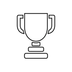 Trophy icon vector. champions cup icon illustration.