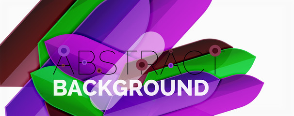 Abstract color lines dynamic background, modern material design style