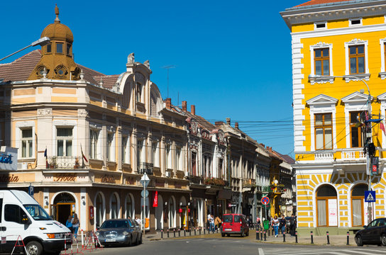 Streets Of Satu Mare In Romania