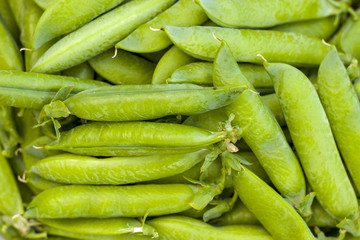 green peas pods background