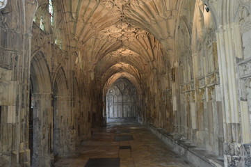 Elaborate Fan Vaulting in Gloucester Cathedral, England