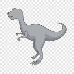 Aallosaurus icon. Cartoon illustration of allosaurus vector icon for web