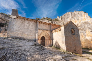 Hermitage Of San Bartolome, Canyon Of The River Lobos, Soria, Castilla Y Leon, Spain .