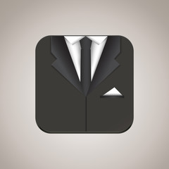 Suit icon vector illustration