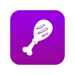 Leg of pork icon digital purple for any design isolated on white vector illustration