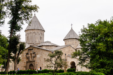 Fototapeta na wymiar beautiful view to an old armenian Monastery in dilijan
